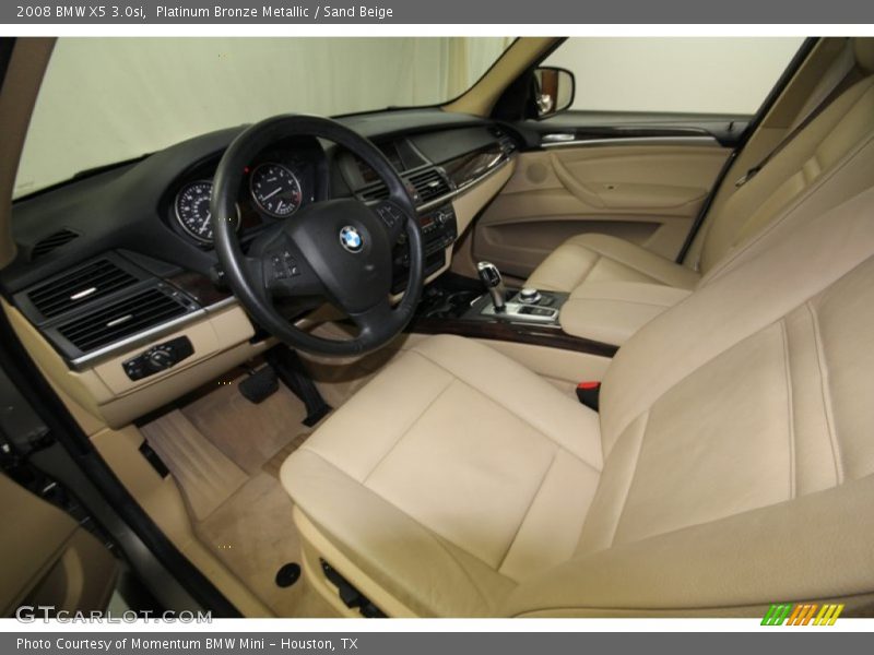 Platinum Bronze Metallic / Sand Beige 2008 BMW X5 3.0si