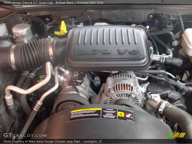 Brilliant Black / Medium Slate Gray 2006 Dodge Dakota SLT Quad Cab