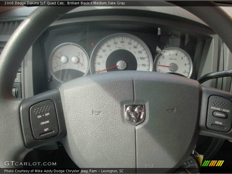 Brilliant Black / Medium Slate Gray 2006 Dodge Dakota SLT Quad Cab