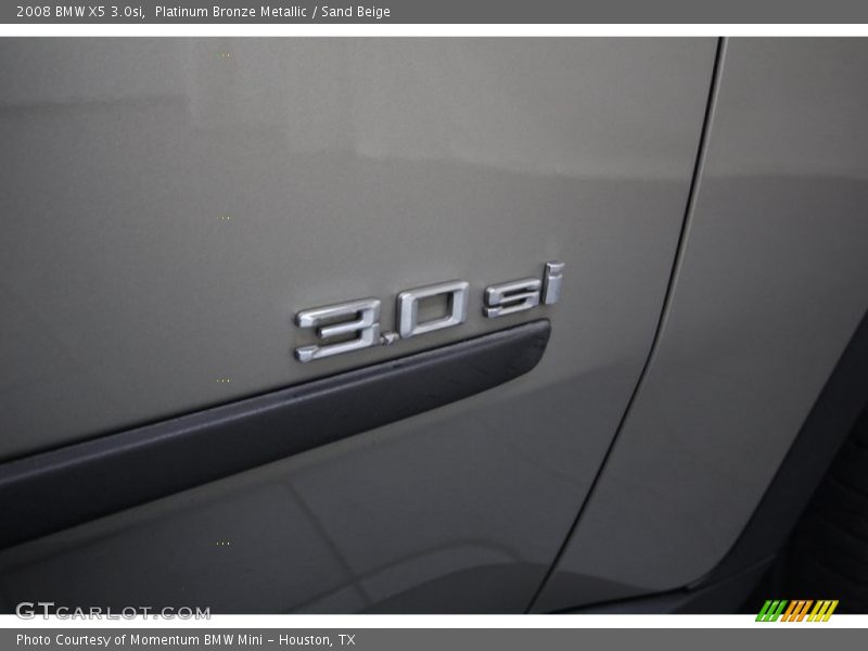 Platinum Bronze Metallic / Sand Beige 2008 BMW X5 3.0si