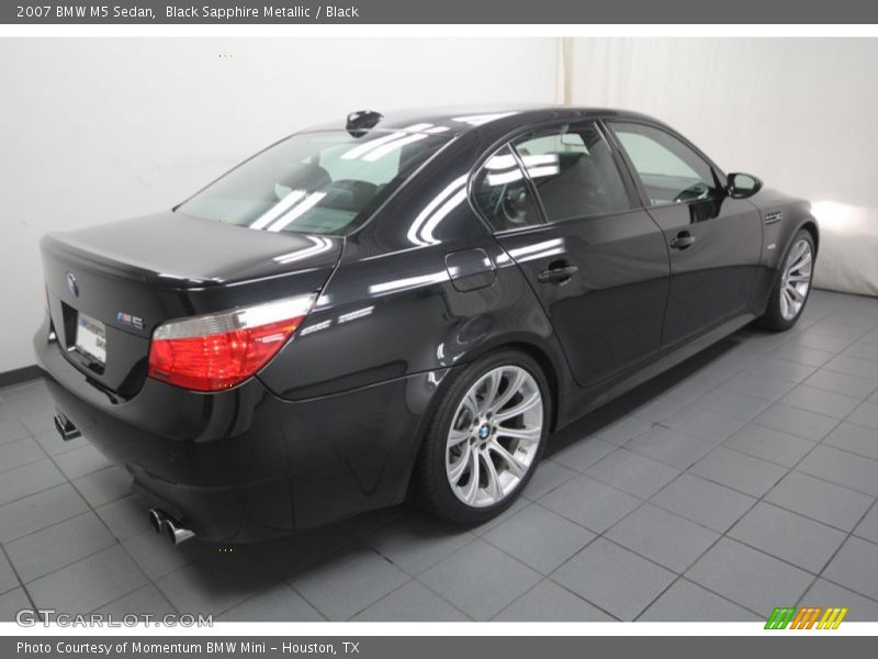 Black Sapphire Metallic / Black 2007 BMW M5 Sedan