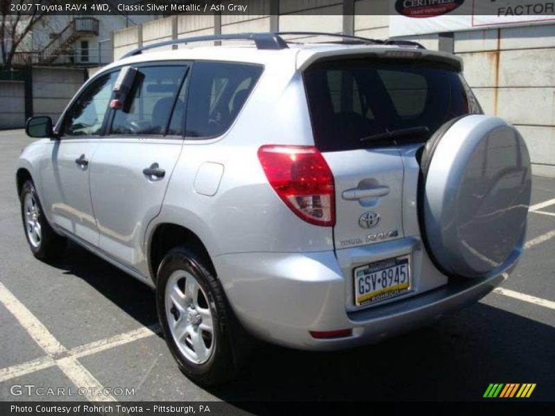 Classic Silver Metallic / Ash Gray 2007 Toyota RAV4 4WD