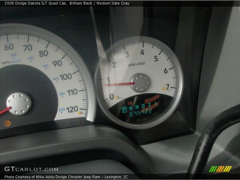 Brilliant Black / Medium Slate Gray 2006 Dodge Dakota SLT Quad Cab