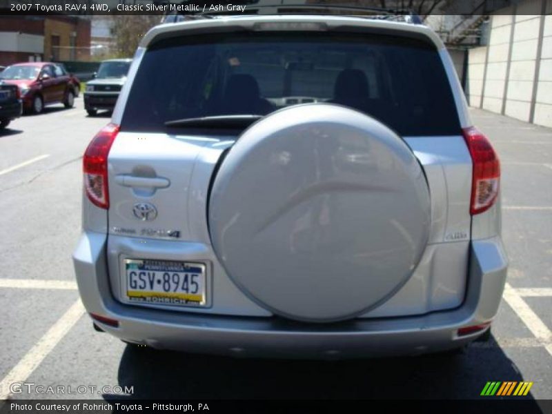 Classic Silver Metallic / Ash Gray 2007 Toyota RAV4 4WD