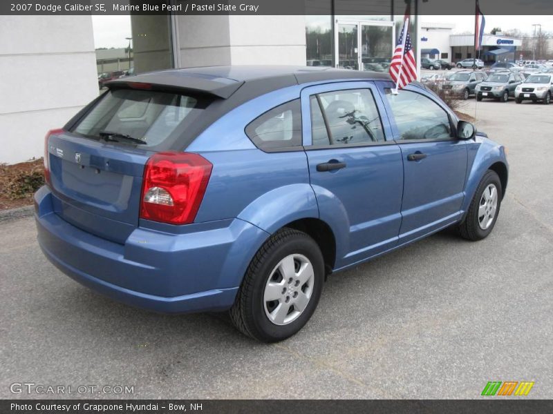 Marine Blue Pearl / Pastel Slate Gray 2007 Dodge Caliber SE