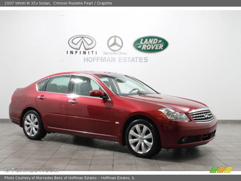 Crimson Roulette Pearl / Graphite 2007 Infiniti M 35x Sedan