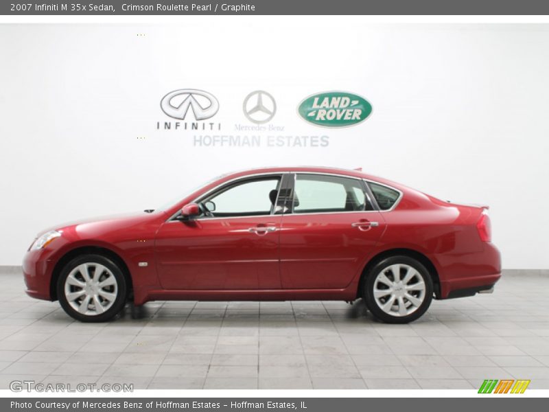 Crimson Roulette Pearl / Graphite 2007 Infiniti M 35x Sedan