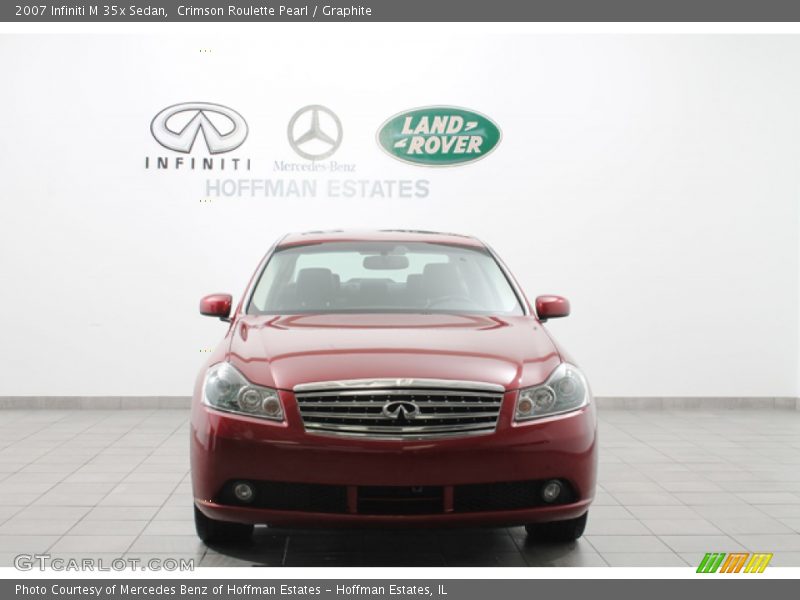 Crimson Roulette Pearl / Graphite 2007 Infiniti M 35x Sedan