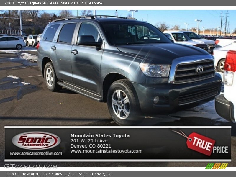 Slate Metallic / Graphite 2008 Toyota Sequoia SR5 4WD
