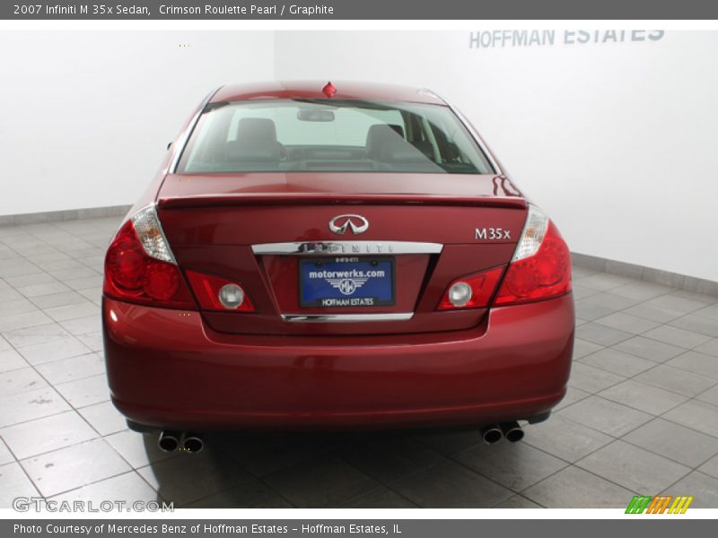 Crimson Roulette Pearl / Graphite 2007 Infiniti M 35x Sedan