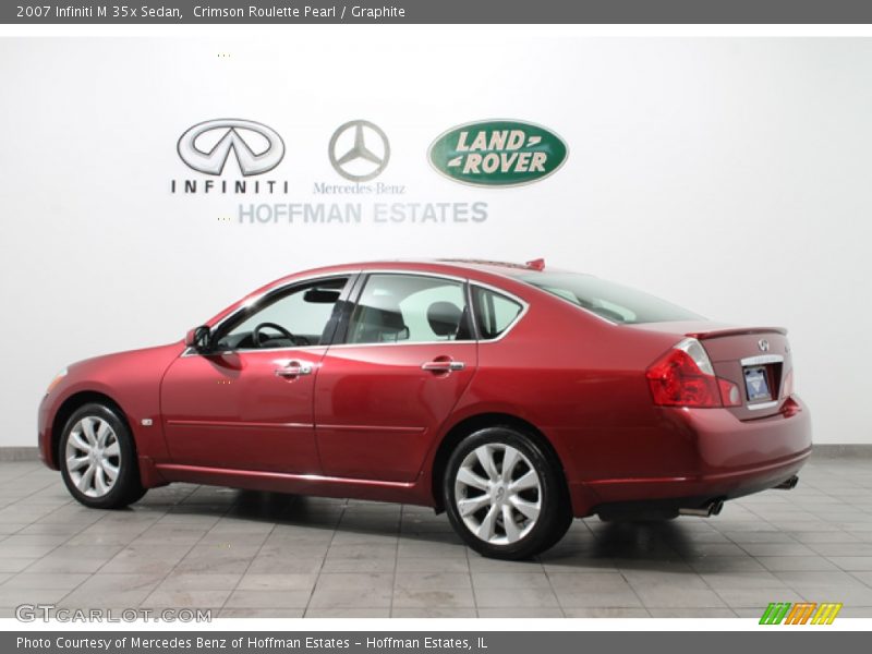 Crimson Roulette Pearl / Graphite 2007 Infiniti M 35x Sedan