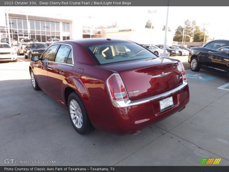 Deep Cherry Red Crystal Pearl / Black/Light Frost Beige 2013 Chrysler 300