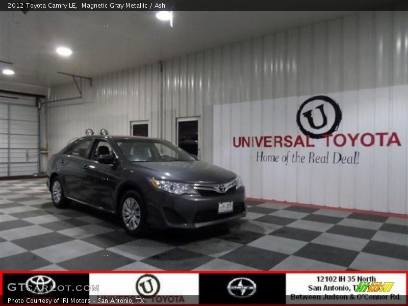 Magnetic Gray Metallic / Ash 2012 Toyota Camry LE