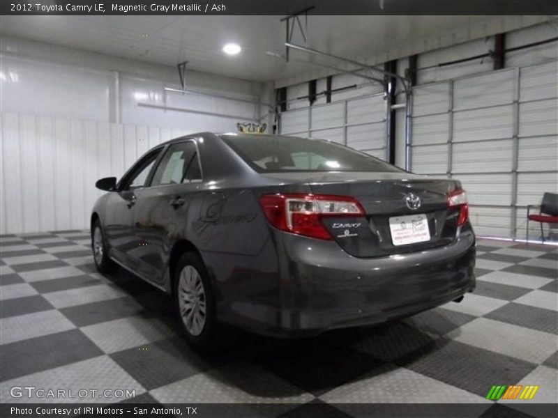 Magnetic Gray Metallic / Ash 2012 Toyota Camry LE