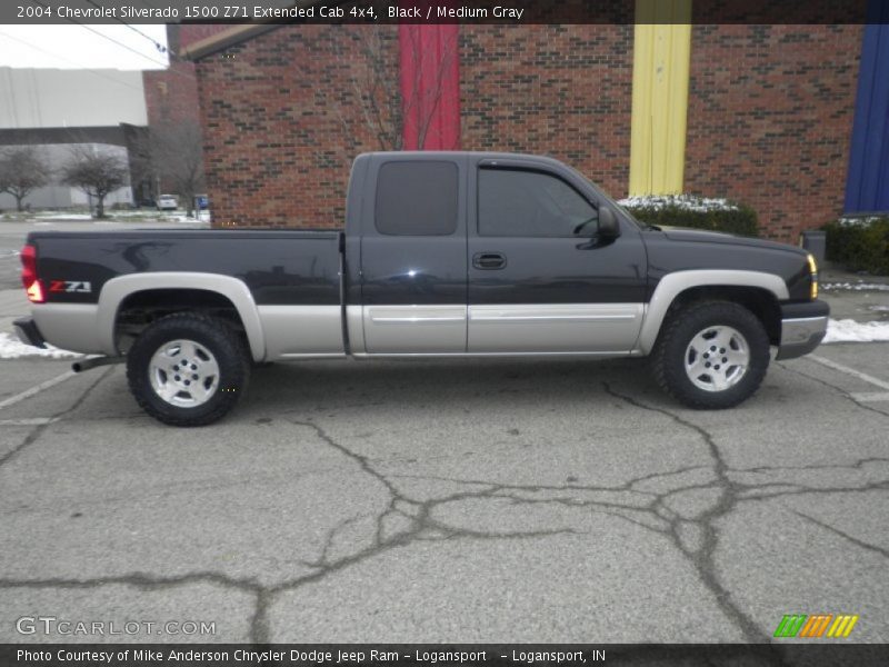 Black / Medium Gray 2004 Chevrolet Silverado 1500 Z71 Extended Cab 4x4