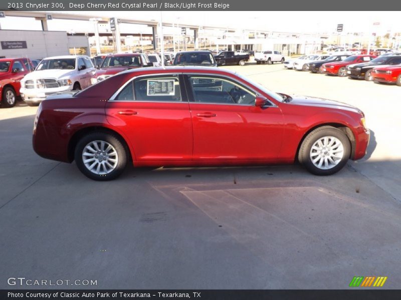 Deep Cherry Red Crystal Pearl / Black/Light Frost Beige 2013 Chrysler 300