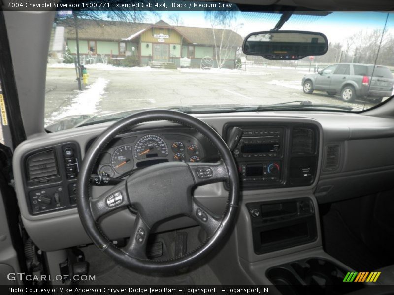 Black / Medium Gray 2004 Chevrolet Silverado 1500 Z71 Extended Cab 4x4