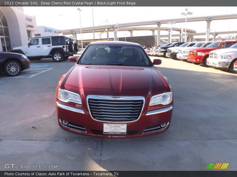 Deep Cherry Red Crystal Pearl / Black/Light Frost Beige 2013 Chrysler 300