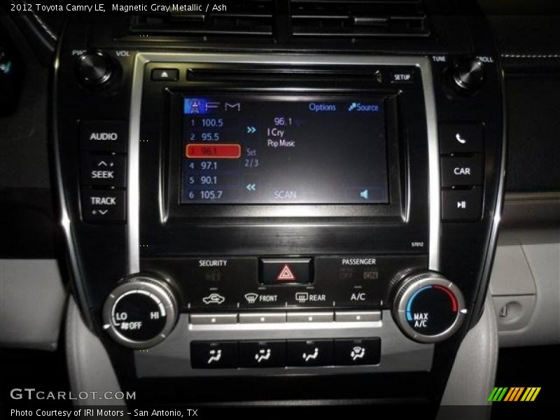 Magnetic Gray Metallic / Ash 2012 Toyota Camry LE