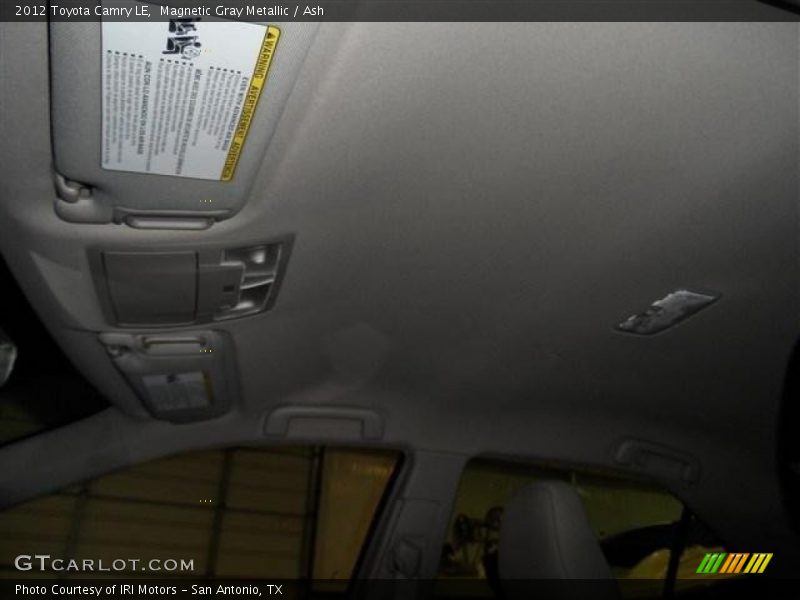 Magnetic Gray Metallic / Ash 2012 Toyota Camry LE