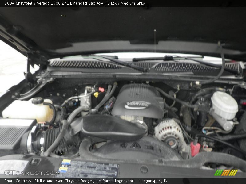 Black / Medium Gray 2004 Chevrolet Silverado 1500 Z71 Extended Cab 4x4