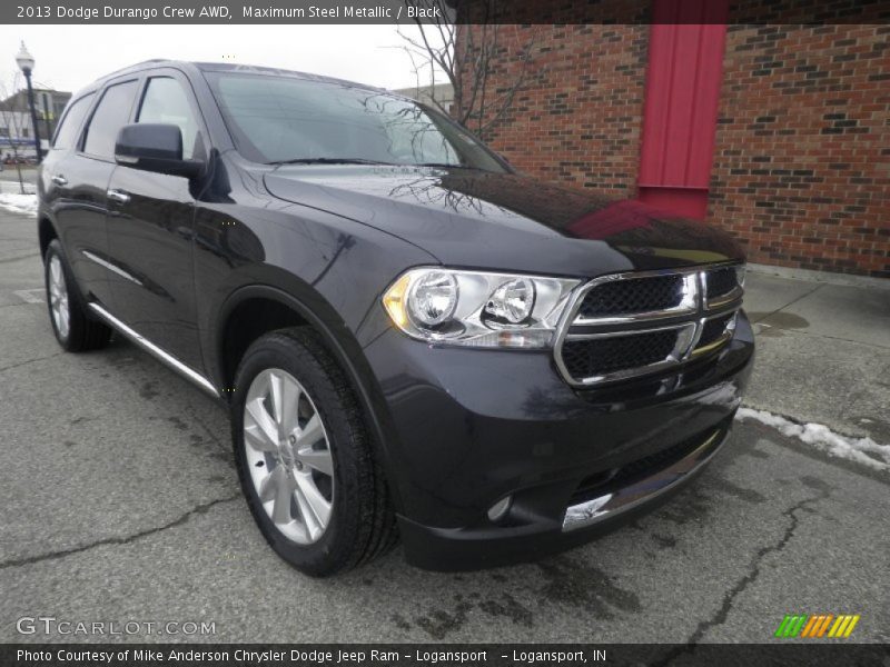 Maximum Steel Metallic / Black 2013 Dodge Durango Crew AWD