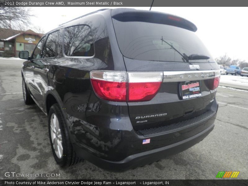 Maximum Steel Metallic / Black 2013 Dodge Durango Crew AWD