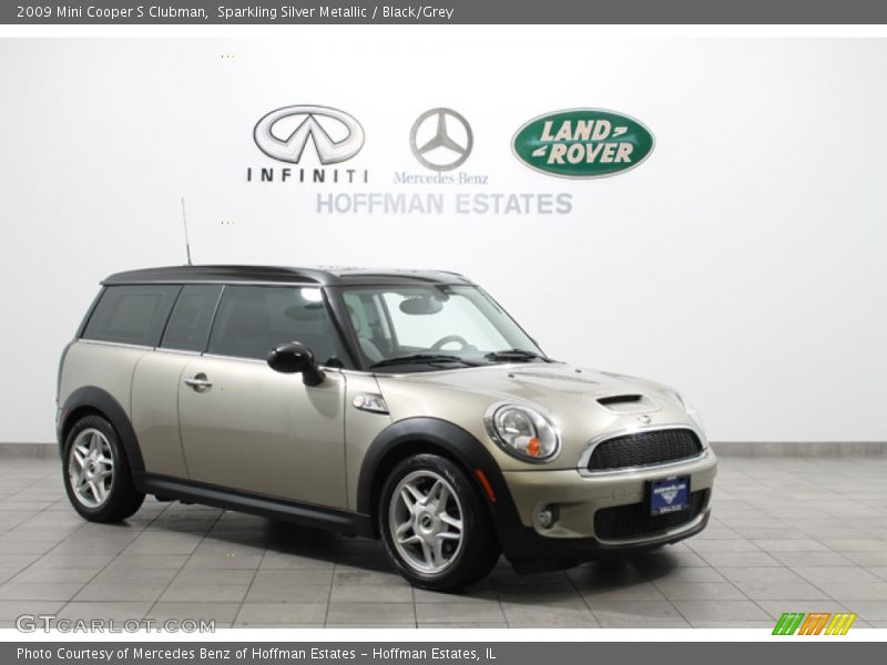 Sparkling Silver Metallic / Black/Grey 2009 Mini Cooper S Clubman