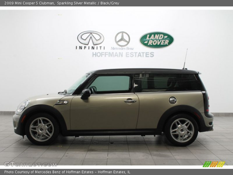 Sparkling Silver Metallic / Black/Grey 2009 Mini Cooper S Clubman