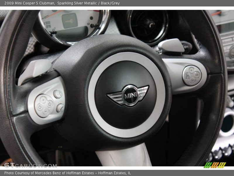 Sparkling Silver Metallic / Black/Grey 2009 Mini Cooper S Clubman