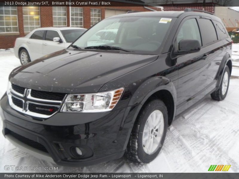 Brilliant Black Crystal Pearl / Black 2013 Dodge Journey SXT