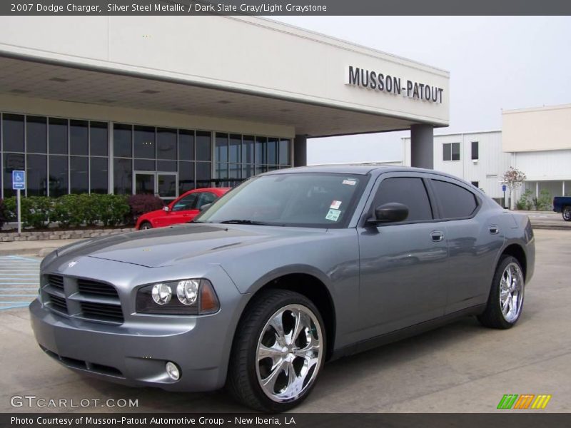 Silver Steel Metallic / Dark Slate Gray/Light Graystone 2007 Dodge Charger