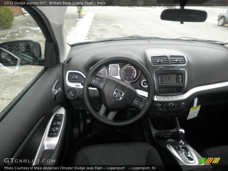 Brilliant Black Crystal Pearl / Black 2013 Dodge Journey SXT