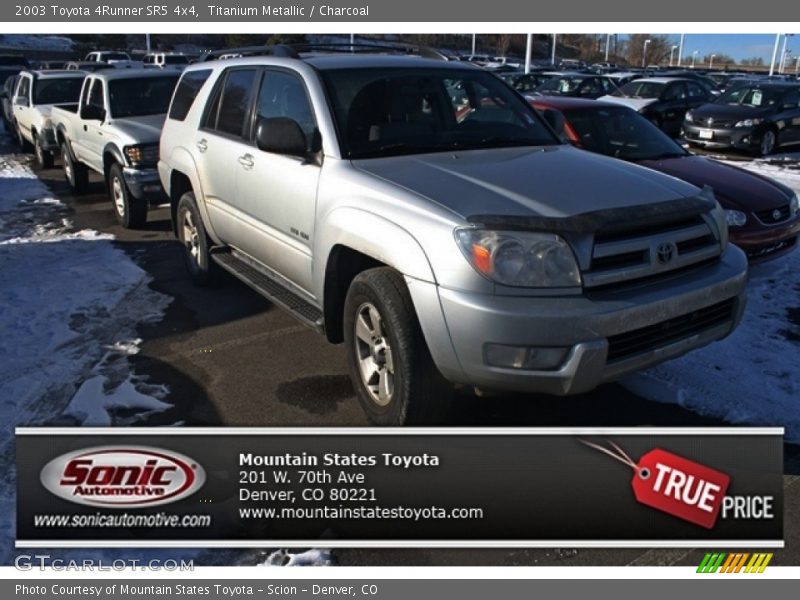 Titanium Metallic / Charcoal 2003 Toyota 4Runner SR5 4x4
