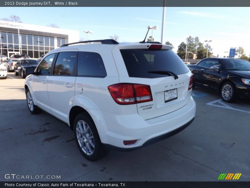 White / Black 2013 Dodge Journey SXT