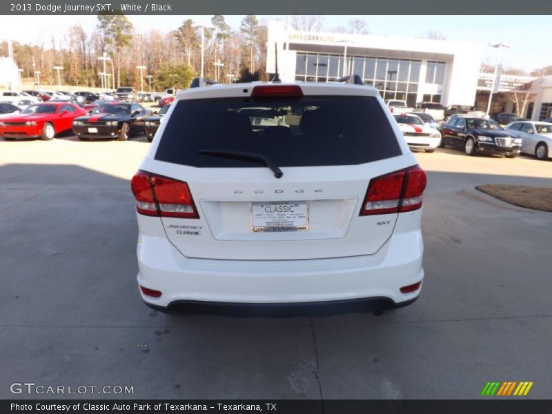 White / Black 2013 Dodge Journey SXT