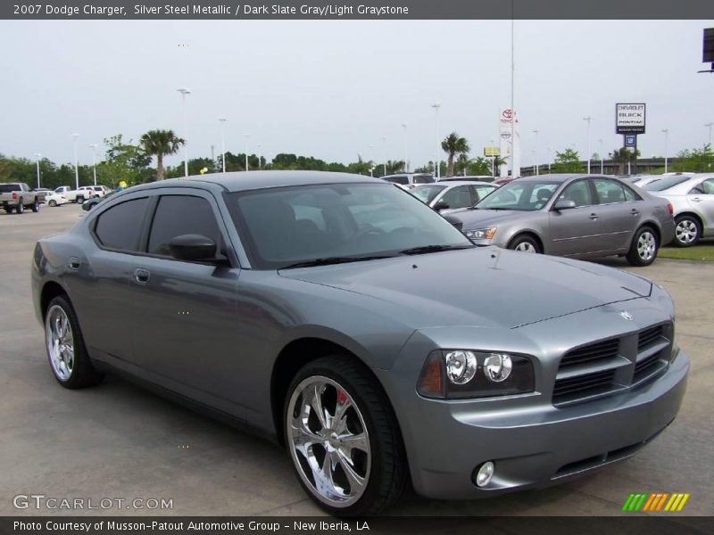 Silver Steel Metallic / Dark Slate Gray/Light Graystone 2007 Dodge Charger
