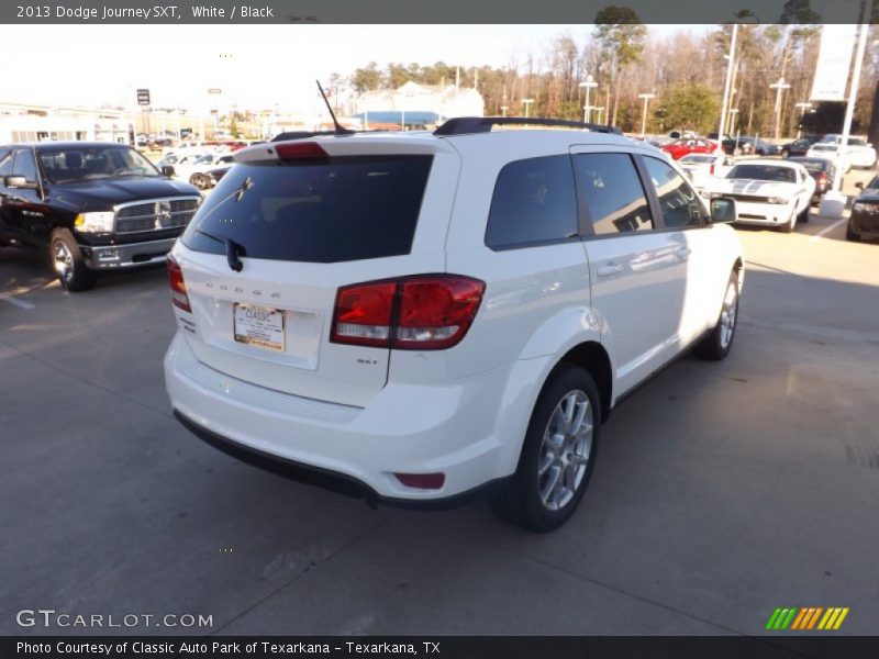 White / Black 2013 Dodge Journey SXT