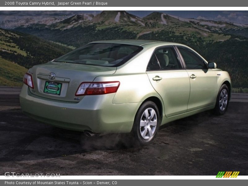Jasper Green Pearl / Bisque 2008 Toyota Camry Hybrid