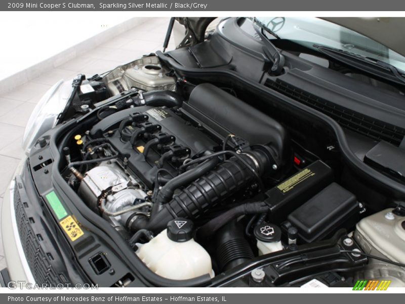 Sparkling Silver Metallic / Black/Grey 2009 Mini Cooper S Clubman