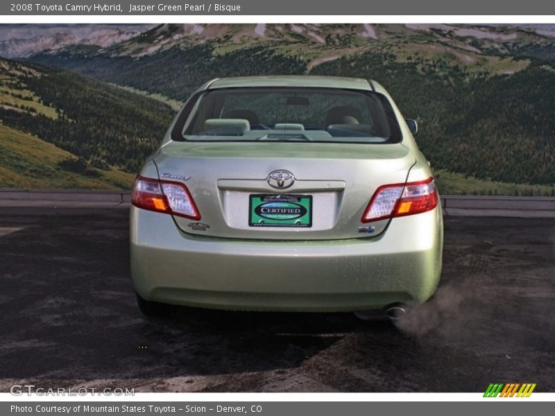 Jasper Green Pearl / Bisque 2008 Toyota Camry Hybrid