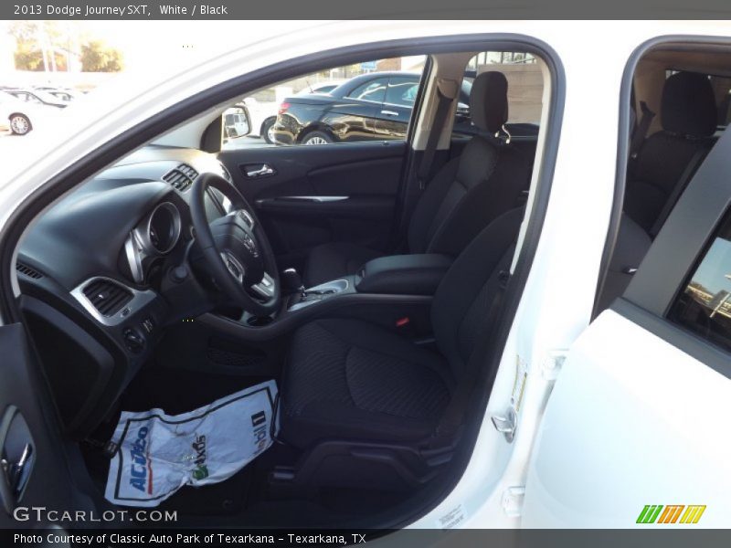 White / Black 2013 Dodge Journey SXT