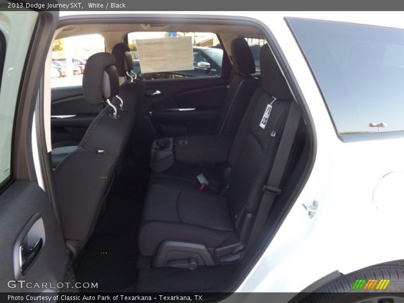 White / Black 2013 Dodge Journey SXT