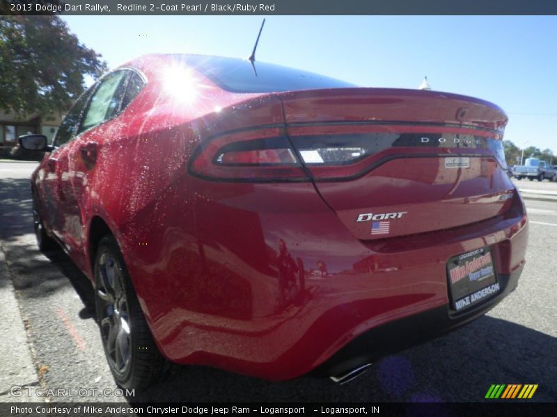 Redline 2-Coat Pearl / Black/Ruby Red 2013 Dodge Dart Rallye