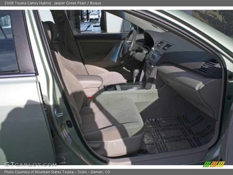 Jasper Green Pearl / Bisque 2008 Toyota Camry Hybrid