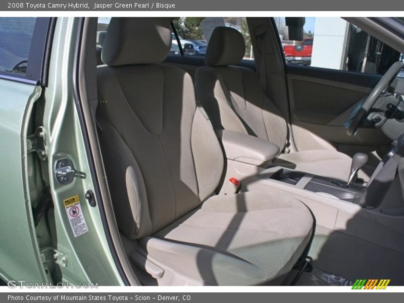 Jasper Green Pearl / Bisque 2008 Toyota Camry Hybrid