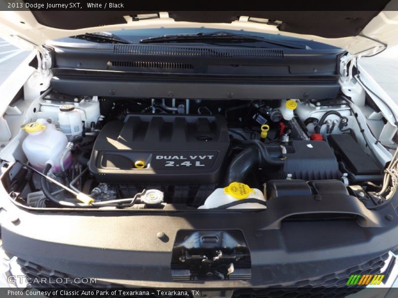 White / Black 2013 Dodge Journey SXT