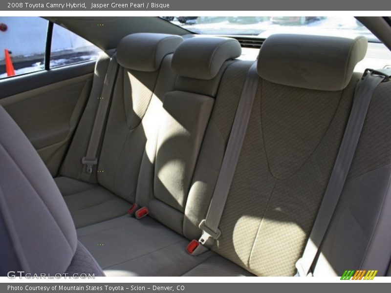 Jasper Green Pearl / Bisque 2008 Toyota Camry Hybrid