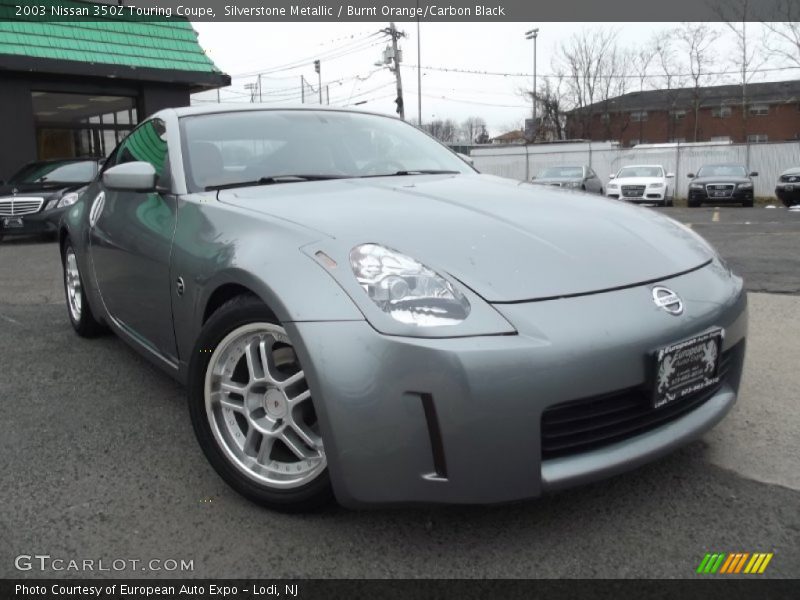 Silverstone Metallic / Burnt Orange/Carbon Black 2003 Nissan 350Z Touring Coupe