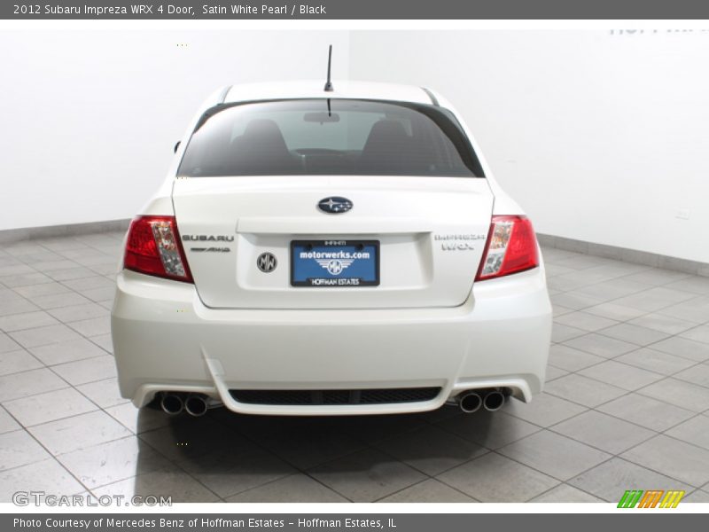 Satin White Pearl / Black 2012 Subaru Impreza WRX 4 Door
